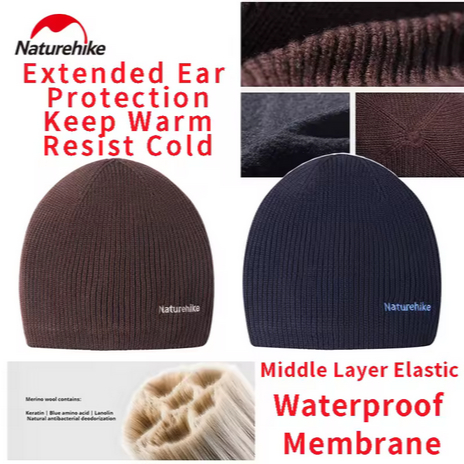 TOPI KUPLUK GUNUNG WINDPROOF BEANIE HAT NATUREHIKE CYY2541FS015
