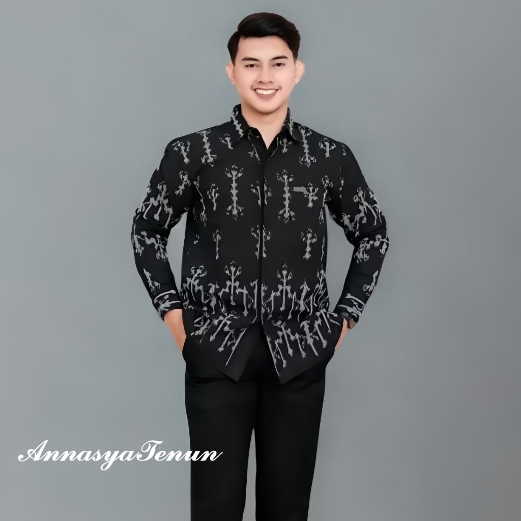KEMEJA PRIA TENUN ASLI TROSO JEPARA-BAJU TENUN PRIA LENGAN PANJANG DAN PENDEK