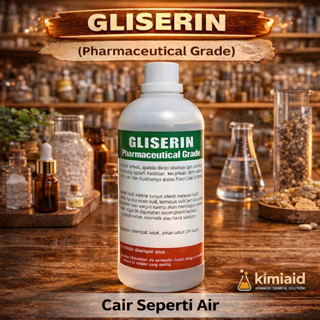 Gliserin 1 Liter - Vegetable Glycerin - Gliserin Nabati - Gliserol Pharmaceutical Grade