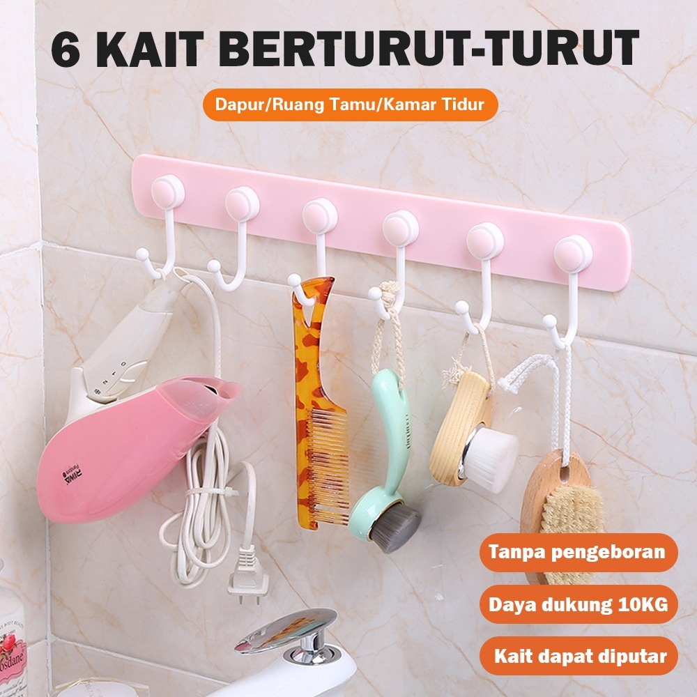 Batu Dinding Gantungan Mandi Kamar Baju Tempel Pintu Tempel Serbaguna Dinding