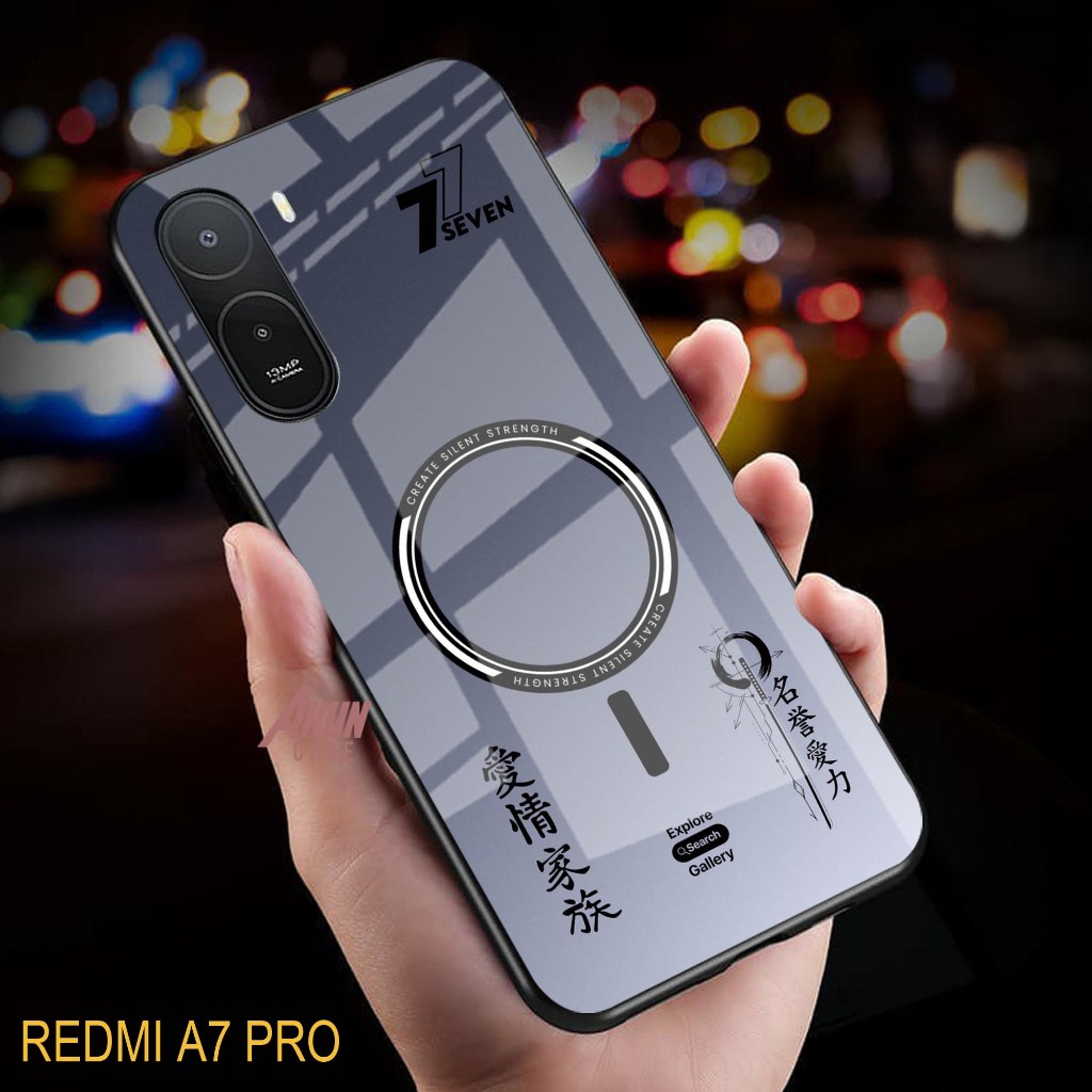 Softcase Glass Kaca  Redmi A7 PRO - Casing Hp Terbaru - Case Hp Redmi A7 PRO - Softcase Redmi A7 PRO
