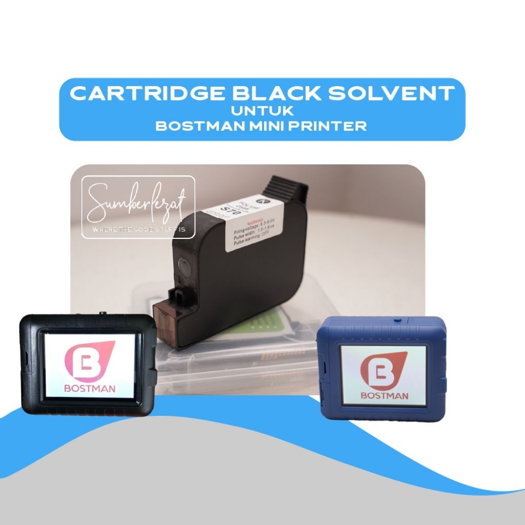 Alat Mesin Cetak Kadaluarsa BOSTMAN MINI PRINTER SECON +TINTA