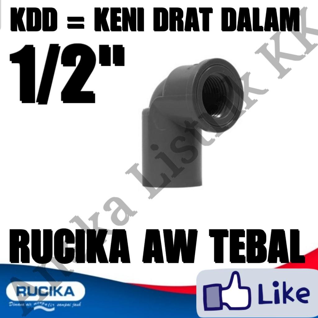 RUCIKA KDD 1/2" KNIE DRAT DALAM 1/2INCH FAUCET KNEE 1/2 INCH ELBOW RUCIKA
