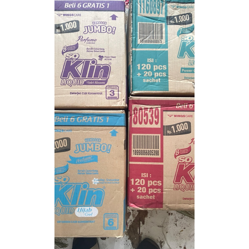 TOKO ACIN| PEWANGI SO KLIN LIQUID CAIR JUMBO | PENCUCI LIQUID 1 DUS