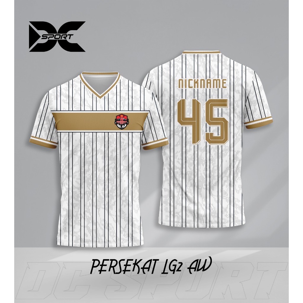 Jersey Harian/Olahraga Dryfit FullPrint Free Nama Liga Indonesia Persekat (PERSEKAT LG2 AW)