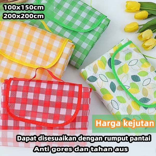 [senior]  tiker piknik waterproof tikar lipat piknik jumbo tiker piknik aestetic