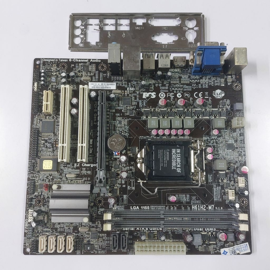 Motherboards H61 ECS H61H2-M7 Ver1.0 Socket 1155 Support Gen2