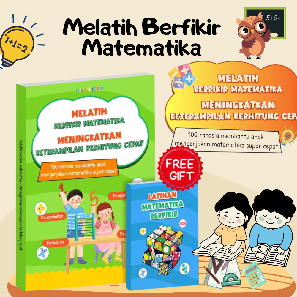 Melatih Berfikir Matematika – Buku Anak untuk Logika, Berhitung Cepat & Problem Solving Kombinasi ma