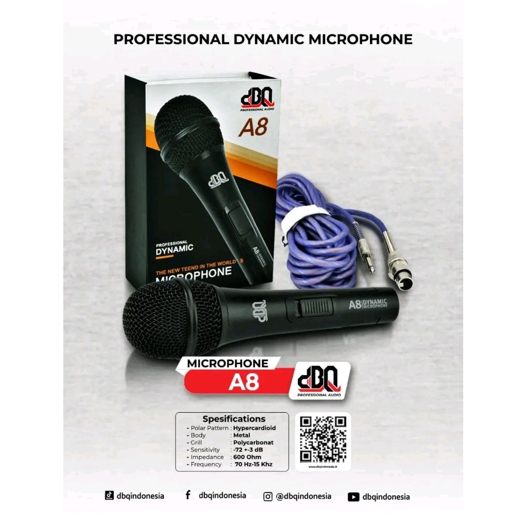 MIC DBQ A8/A9 ORIGINAL MICROPHONE DBQ TERBARU