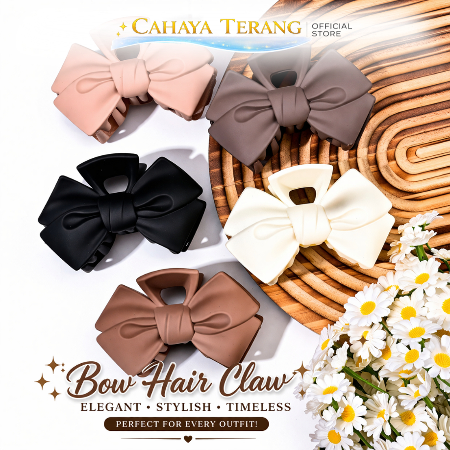 LS 10CM Jepit Rambut Motif  PITA DOFF Korea / Jepit Rambut Perempuan Jumbo Besar Jedai Cepol Warna R