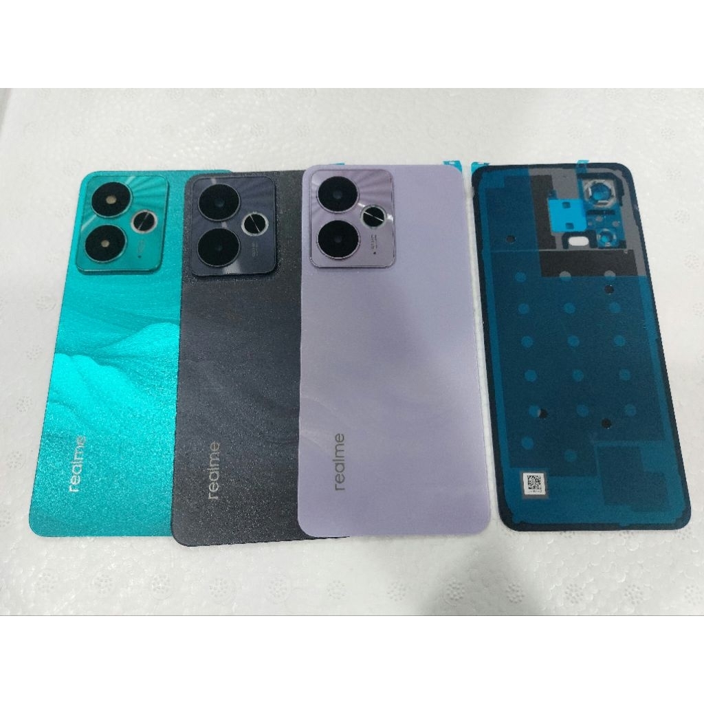 REALME 14T BACKDOOR BACK CASING TUTUP BATERAI COVER BELAKANG HP PLUS RING KACA KAMERA