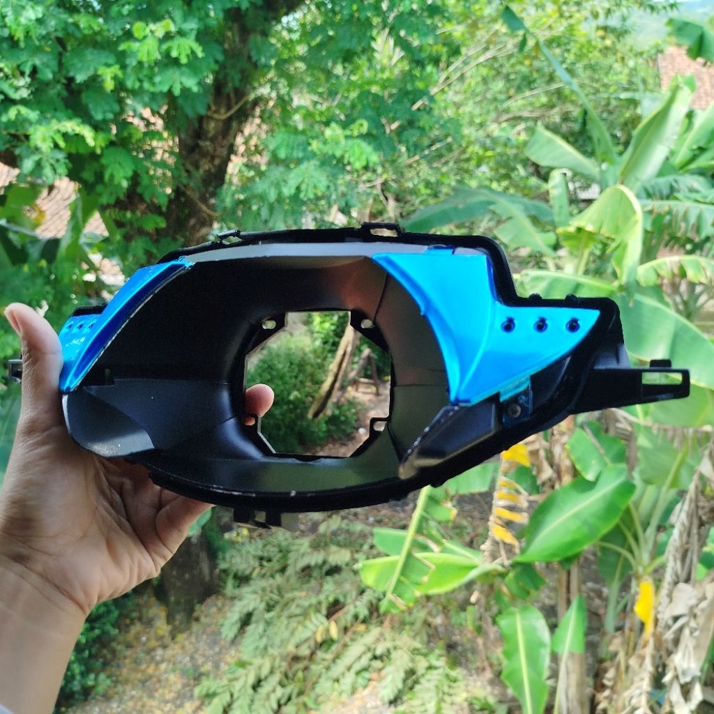 Reflektor retrofit honda Supra X 125 old PNP AES Ibright CR7rc2 ukuran 2,5 inch