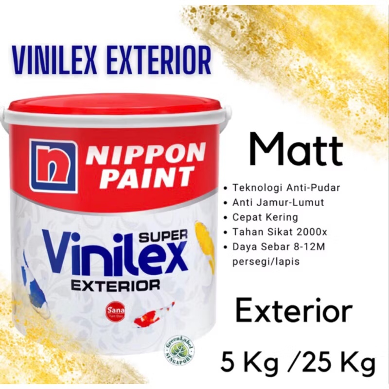 cat tembok vinilex eksterior Nippon Paint Vinilex Exterior.