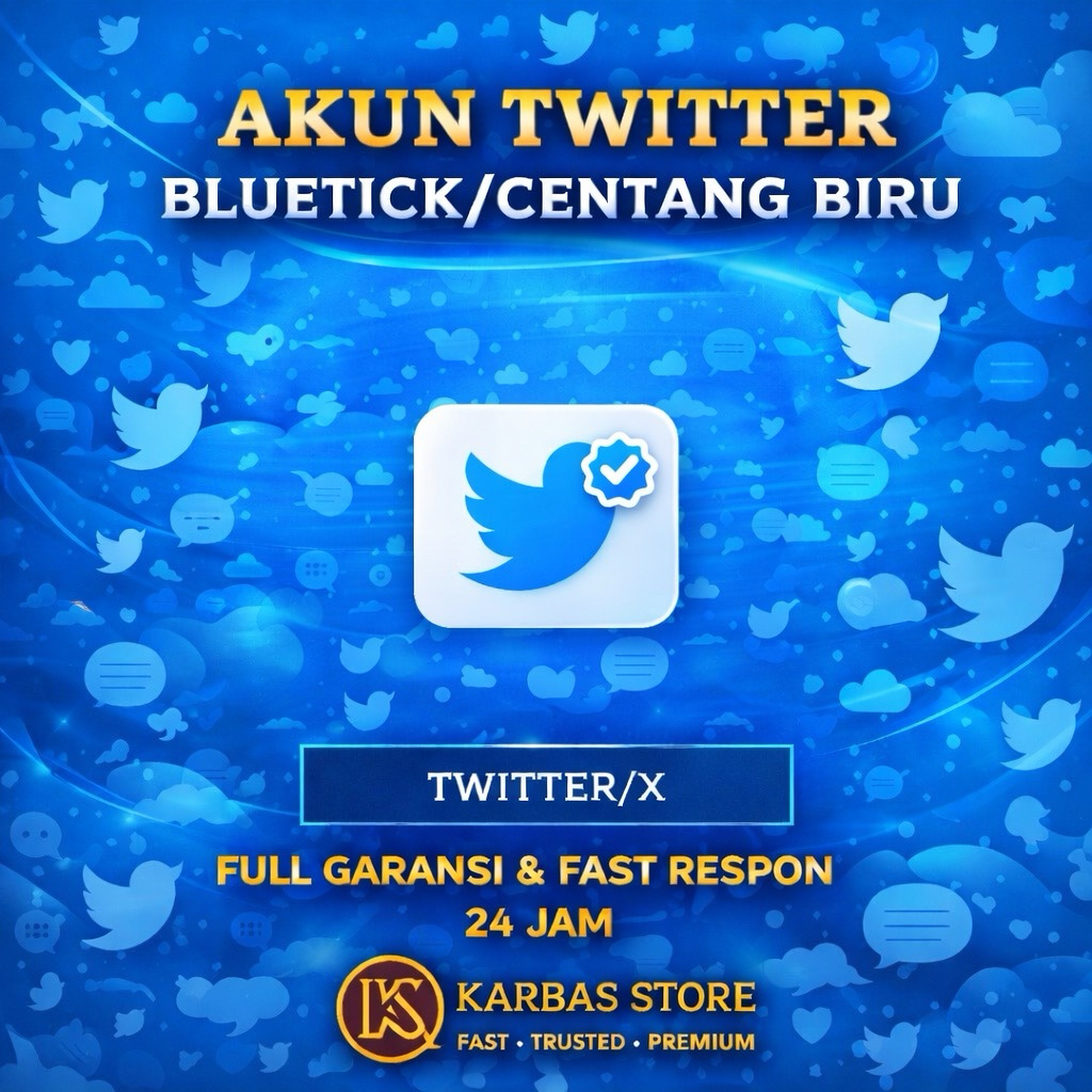 Akun Twitter X BLUETICK/CENTANG BIRU, FULL BERGARANSI | HIGH QUALITY | COCOK UNTUK AKTIFITAS APAPUN 
