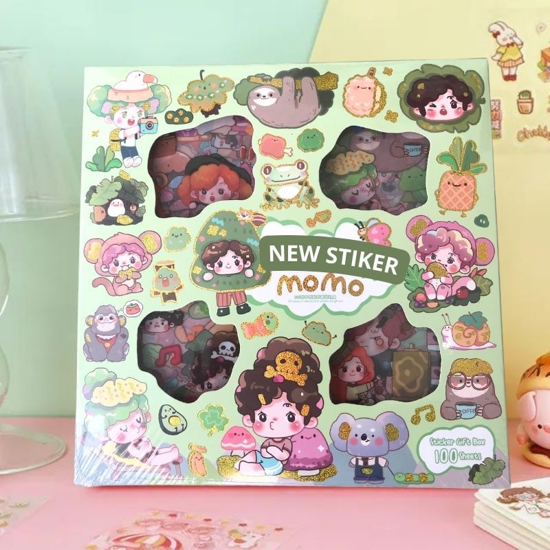 200 Lembar Stiker Momo Stiker Anak Mainan Edukasi Anak