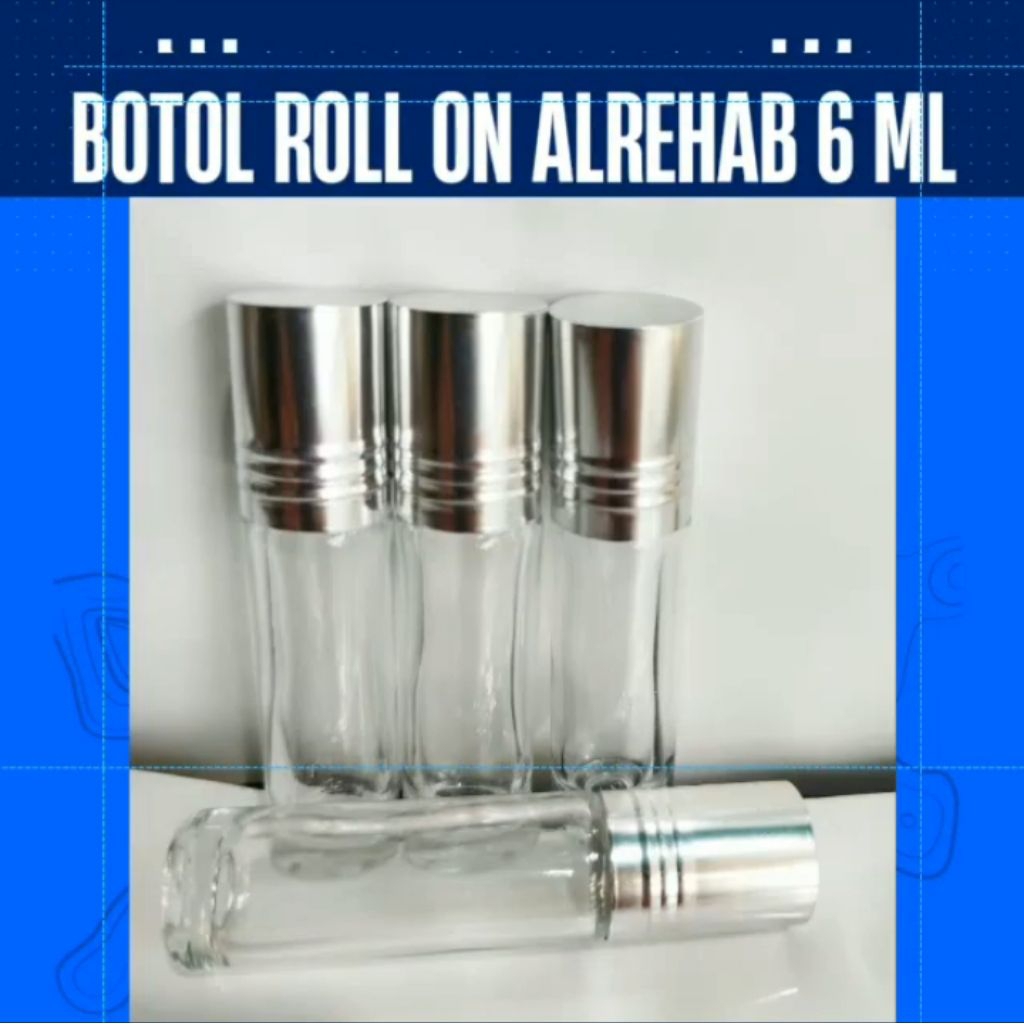 (PER DUS 600PCS) Botol Parfum Roll On Al Rehab 6ml