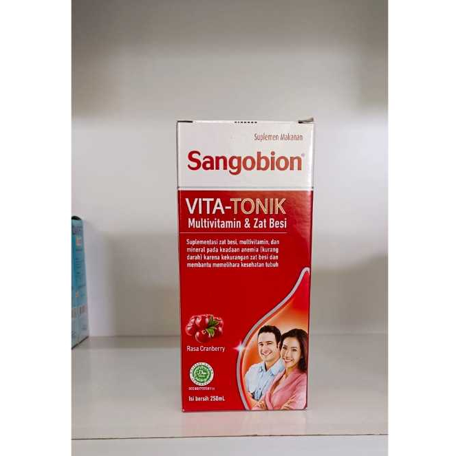 SANGOBION VITATONIK 200 ML RASA CRANBERRY - SUPLEMEN ZAT BESI
