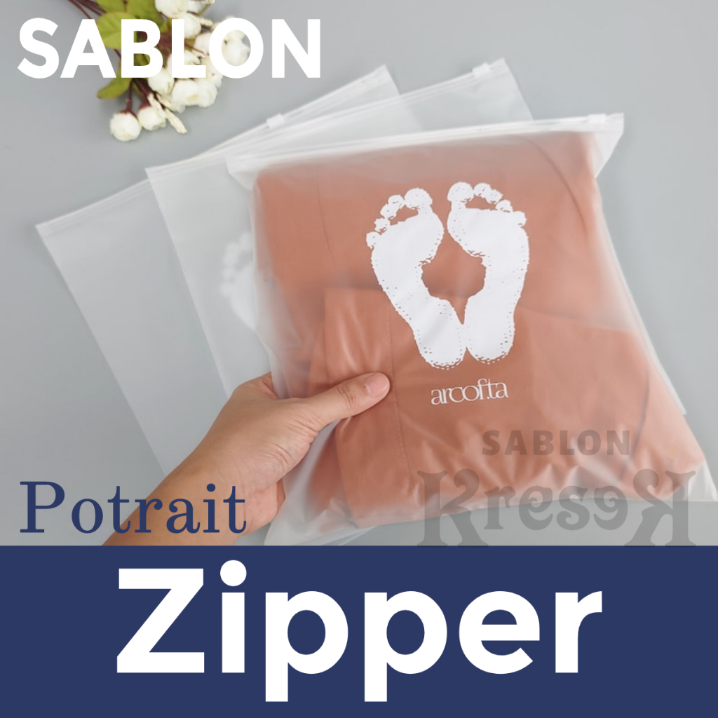 Plastik Zipper Bag Organizer bag Zipper custom Sablon Plastik Zipper murah
