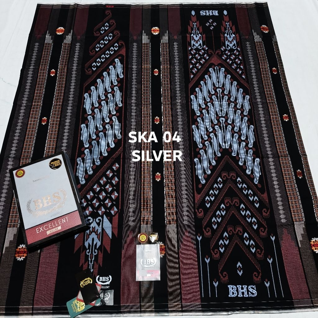 Sarung BHS Excellent Mercerized SKT Motif SKA SKB Mix Silver 03
