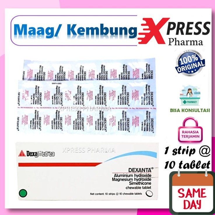 XPRESS  STRIP Dexanta Tablet Obat Maag Deksanta
