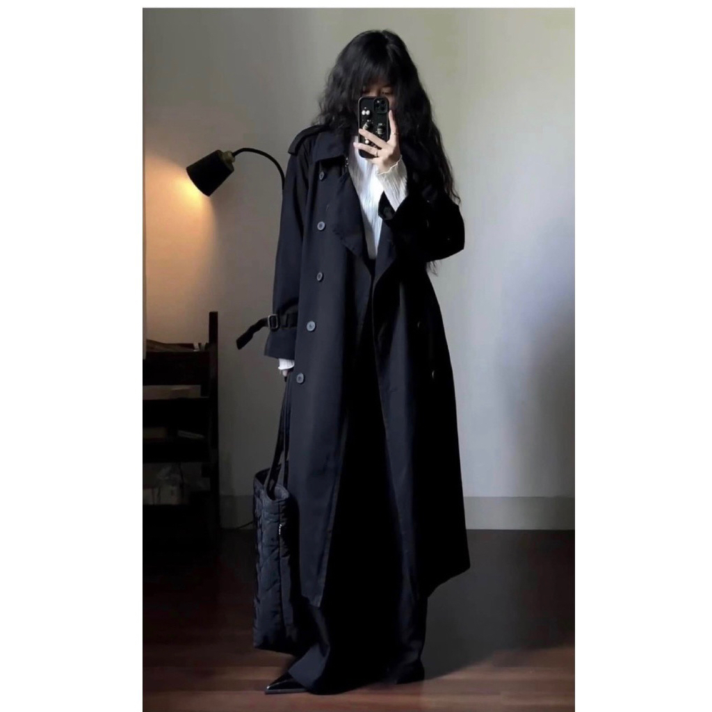 Coat Branded Zara Women (Hitam) / Long Coat Zara / Coat Branded