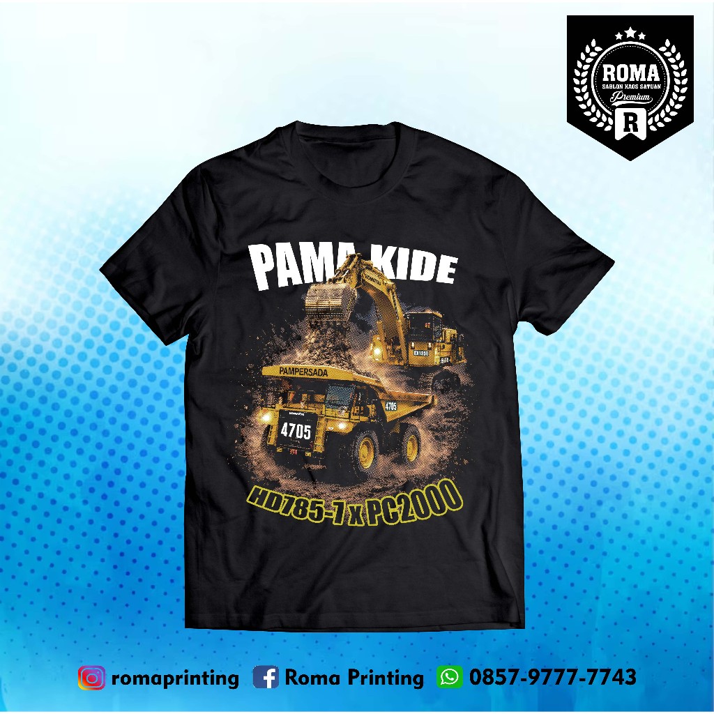 Kaos Tambang Loading Komatsu HD785 x PC2000