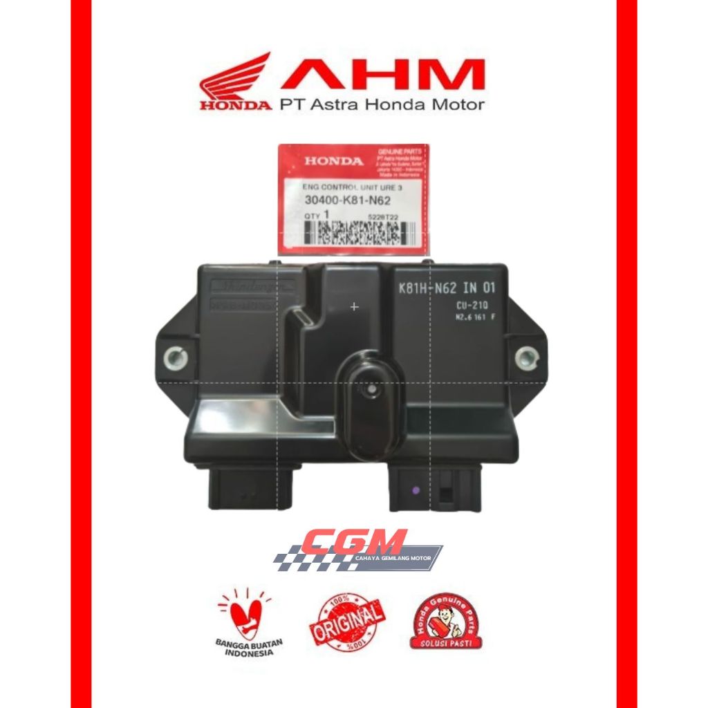 30400 K81 N62 ECU ECM ISS beat esp beat street 2017-2019 ORI AHM