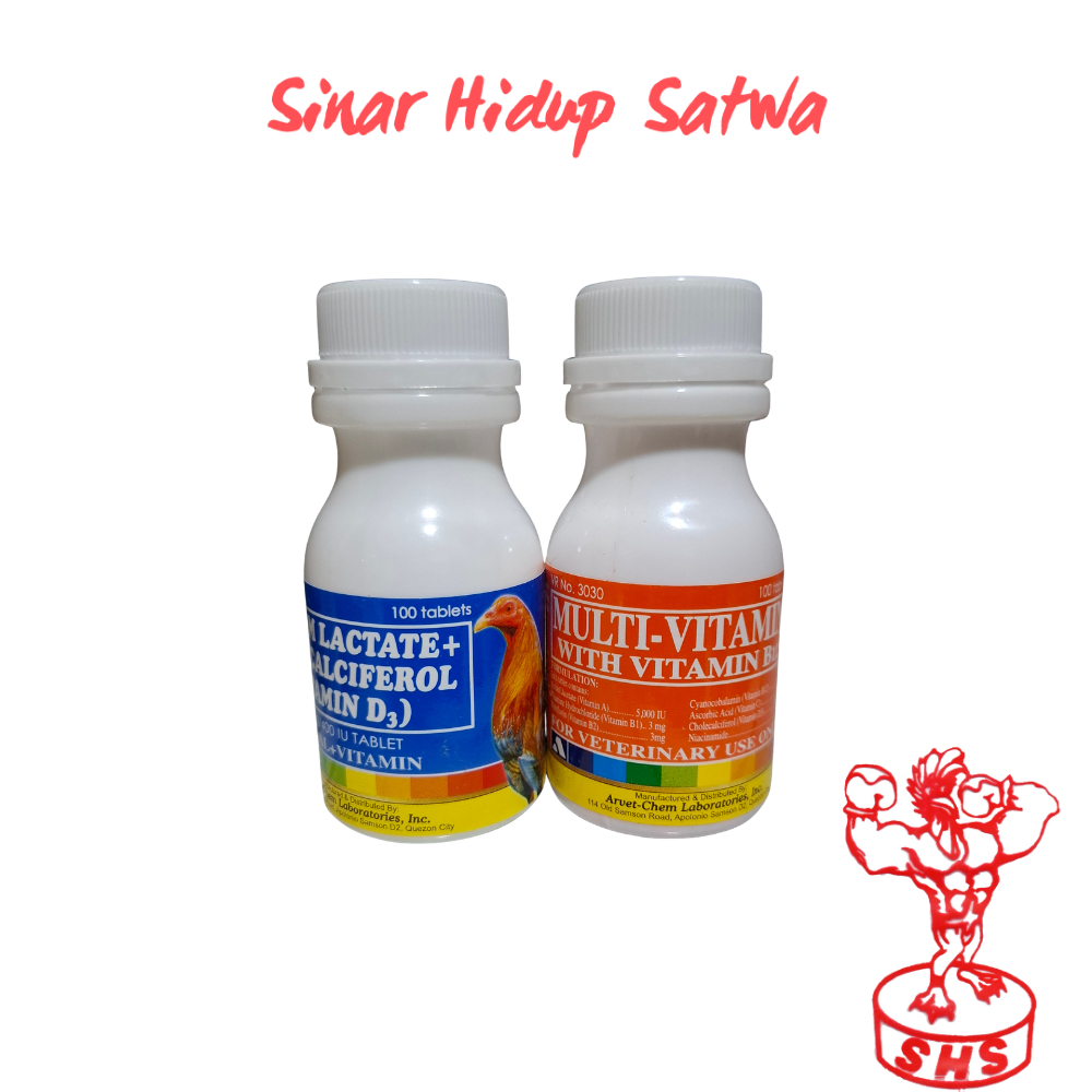 Paket Calcium Lactate Multivitamin Ayam Aduan Termurah