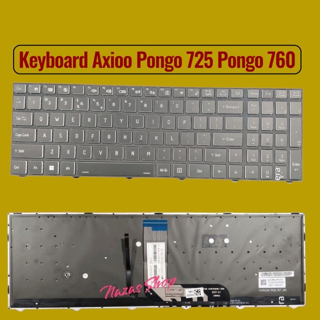 Keyboard Axioo Pongo 725 Pongo 760 Backlite