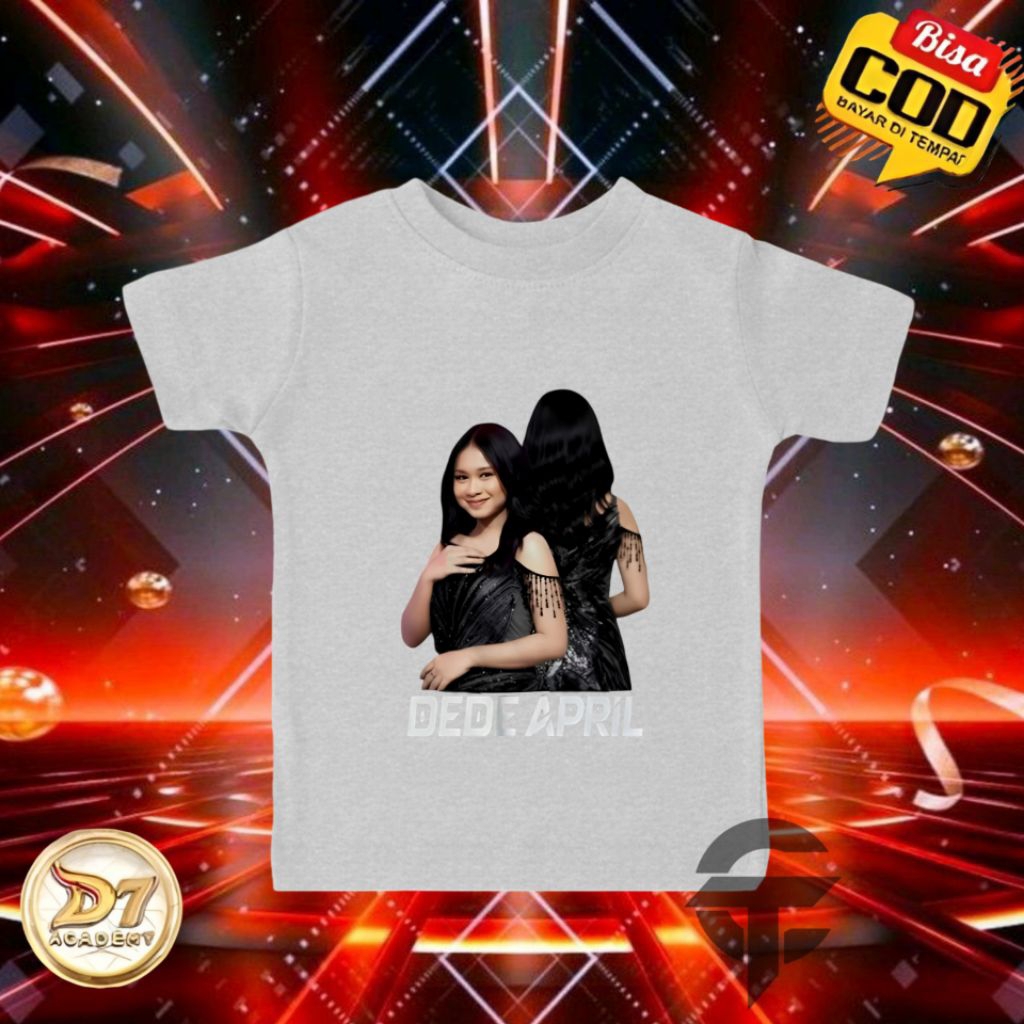 Baju Kaos Anak DEDE APRIL DANGDUT ACADEMY D7 Perempuan Laki Laki