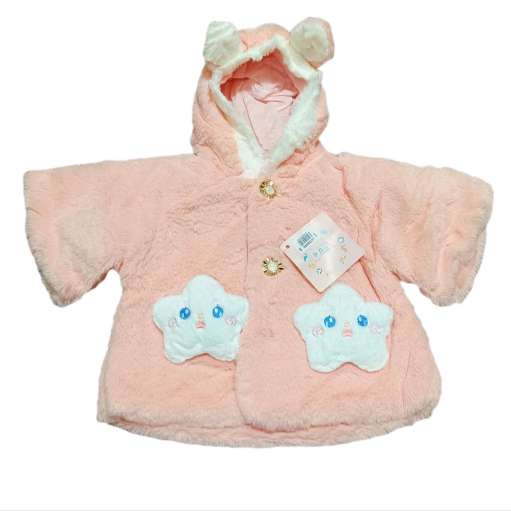 Jaket Bulu Mantel Anak Perempuan 1 - 2 tahun
