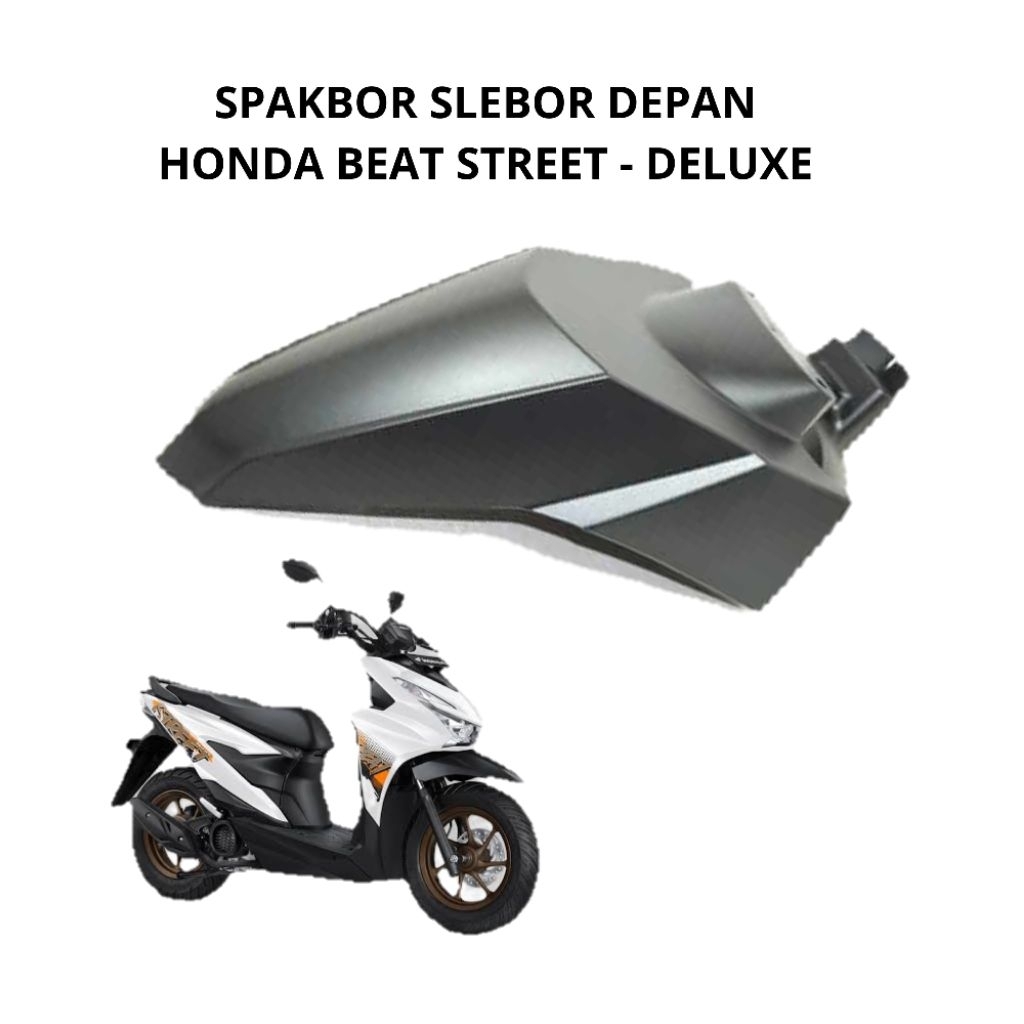 SPAKBOR SLEBOR DEPAN HONDA BEAT STREET BEAT DELUXE HITAM DOFF BIRU DOFF