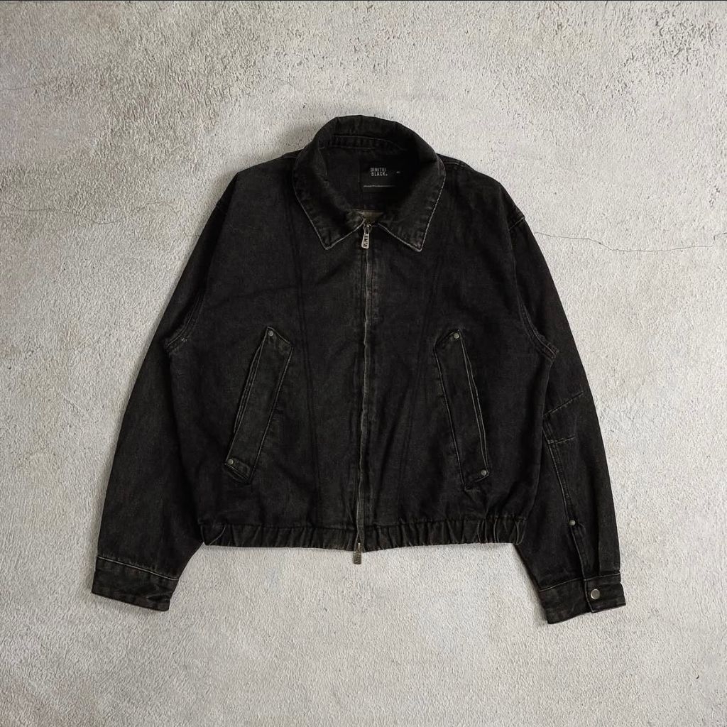 DIMITRI BLACK Boxy Denim Jacket