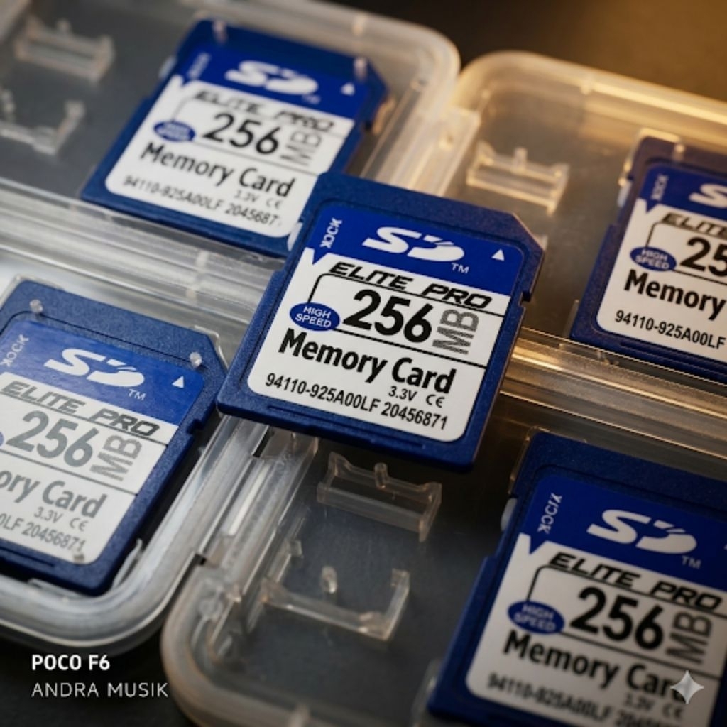 ELITE Pro Memori SD card 256 MB Cip Keyboard Memory chip Camera Laptop KN 2400 2600 7000 KORG pa500