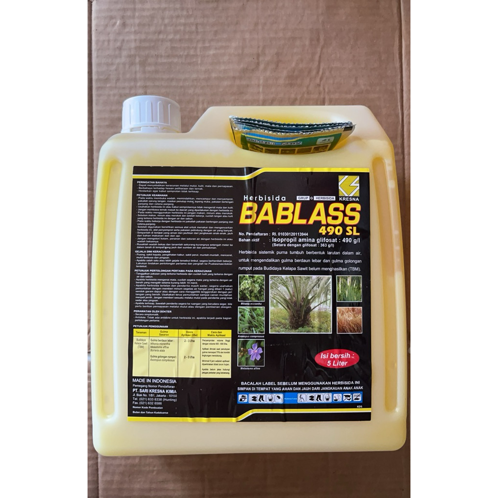 Herbisida Sistemik Bablas 490SL 5 Liter - Efektif, Sistemik, Praktis