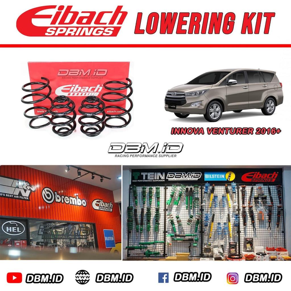 Per Ceper Lowering Kit Coil Spring EIBACH Innova Reborn 2GD GD Diesel Depan Belakang 1 Set
