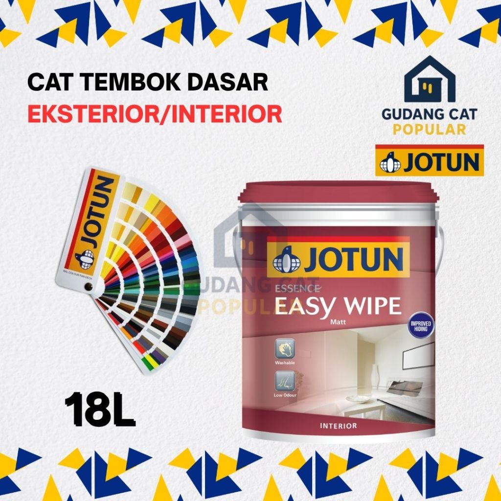 Jotun Easy Wipe, Cat Tembok Interior (18L) Tampilan Matt (Instant)