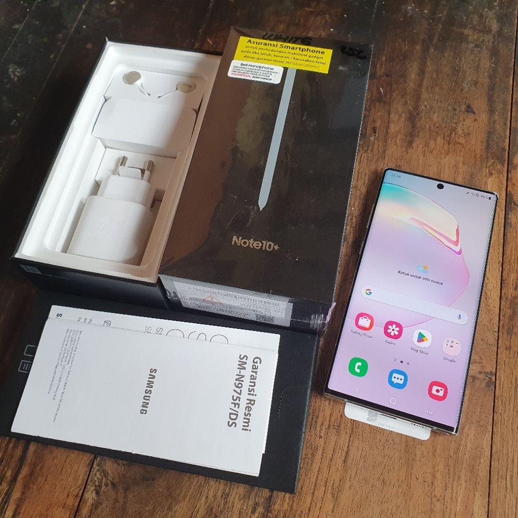 Samsung Note10+ 512 GB SEIN Galaxy Note 10+ | Galaxy Note 10 Plus 256 Like New White Putih