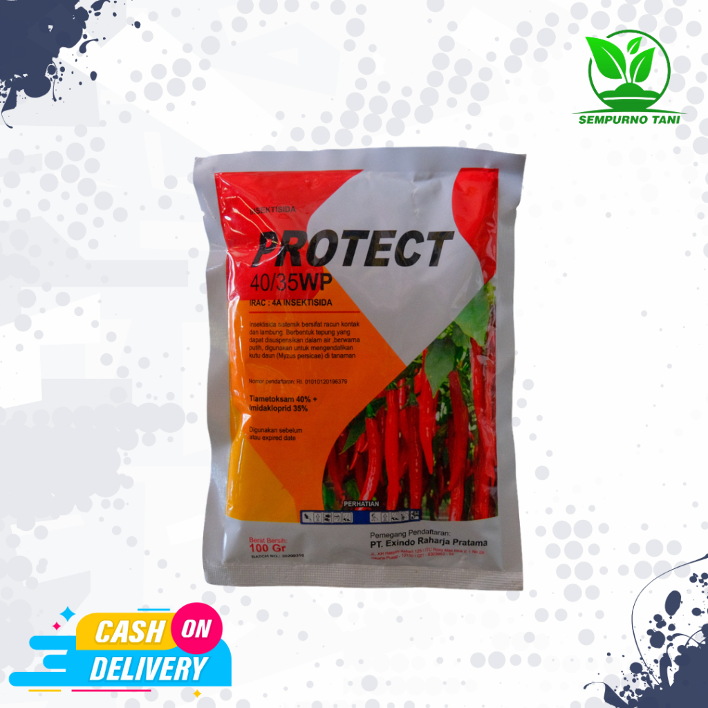 Insektisida PROTECT 100gram, obat pembasmi hama kutu putih,kutu kebul,thrips