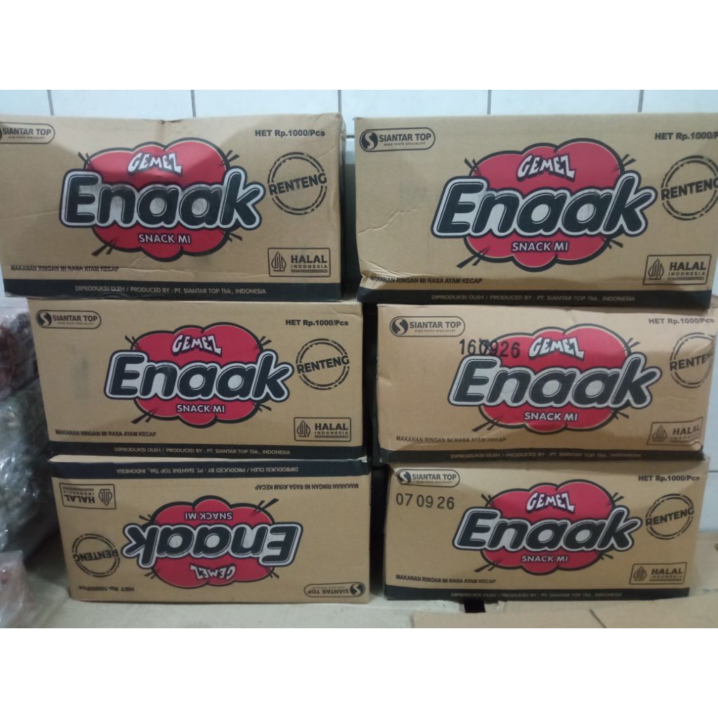 Snack Mie Gemez Enak Kremez Enaak - Mie Kering Ringan, Kriuk, dan Praktis. Harga untuk 1 Dus
