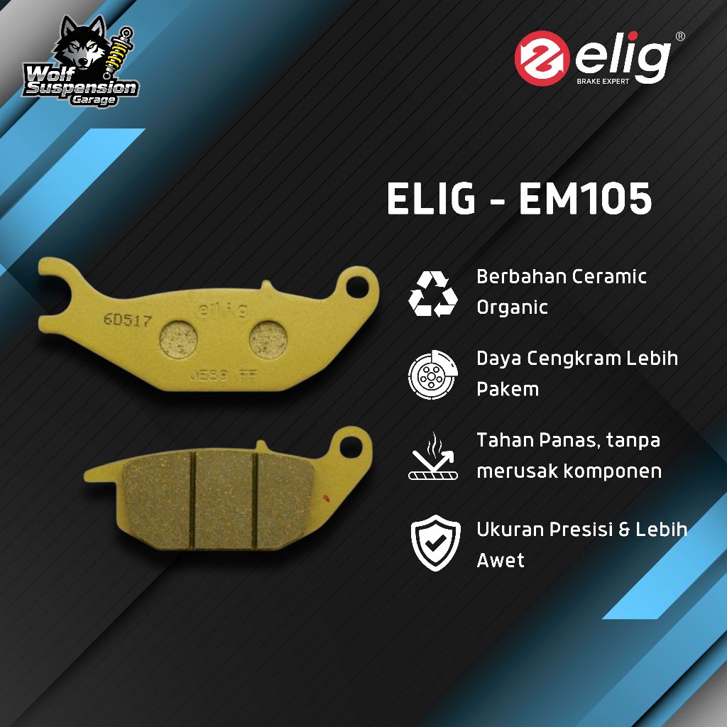 Elig Kampas Rem Depan Suzuki Skydrive EM105