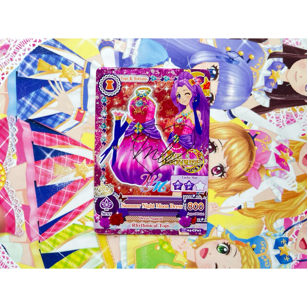 BOOKED Kartu Aikatsu Unit WM Mizuki Kanzaki Mikuru Natsuki Summer Night Moon Sandals Miracle Sandals