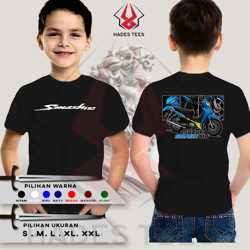 Kaos Baju Anak SUZUKI SMASH Kaos Distro Combed 30S