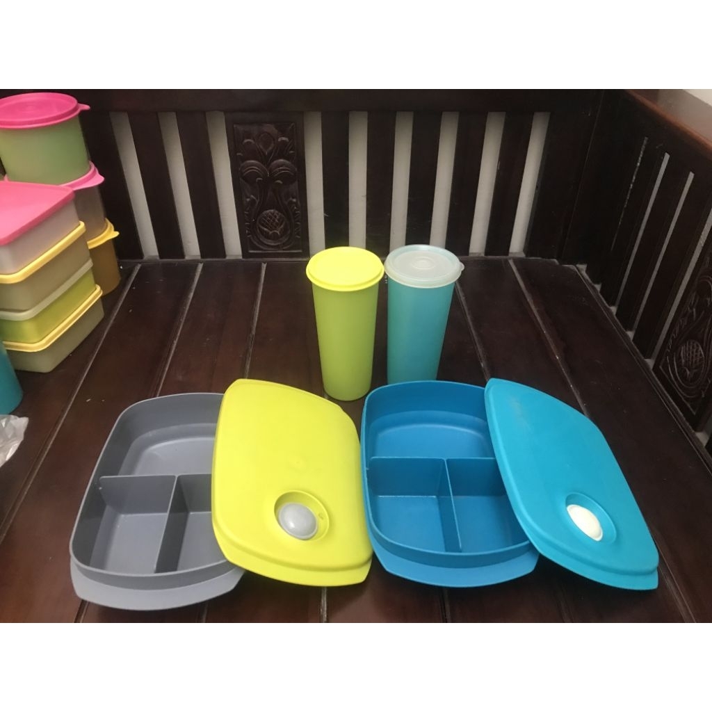 Tempat Kotak Tupperware Original Tumbler Tupperware Bahan Plastik Kedap Udara