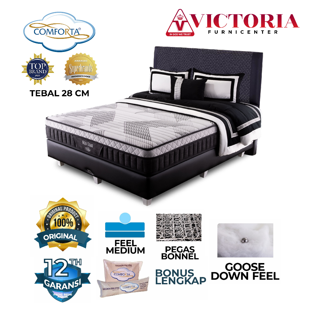 Comforta Neo Star 180 x 200 180x200 Fullset Full Set Full Bed Set