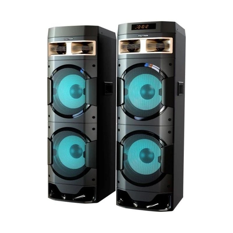 Polytron PAS10DF28 Speaker Aktif Karaoke 10 Inch Double Woofer Super Bass 3-Band Digital Tone Contro
