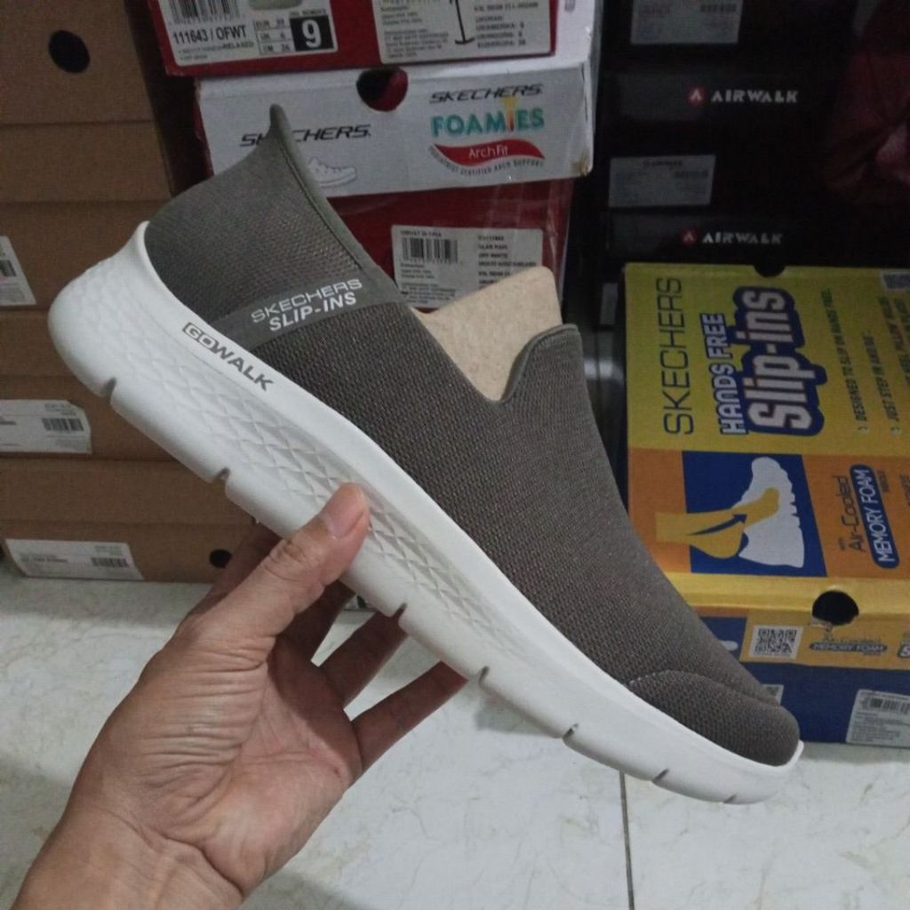 SKECHERS GO WALK FLEX LOUIS SLIP INS SHOES ORIGINAL SIZE 45