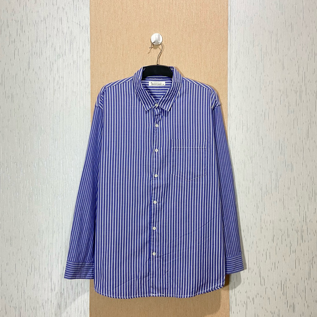 Kemeja Salur ESSENTIAL By HANGTEN / Kemeja Pria / Size XXL