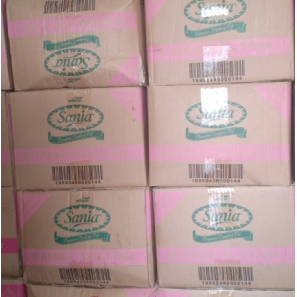 minyak sania 1 dus isi 12 pcs 1 liter