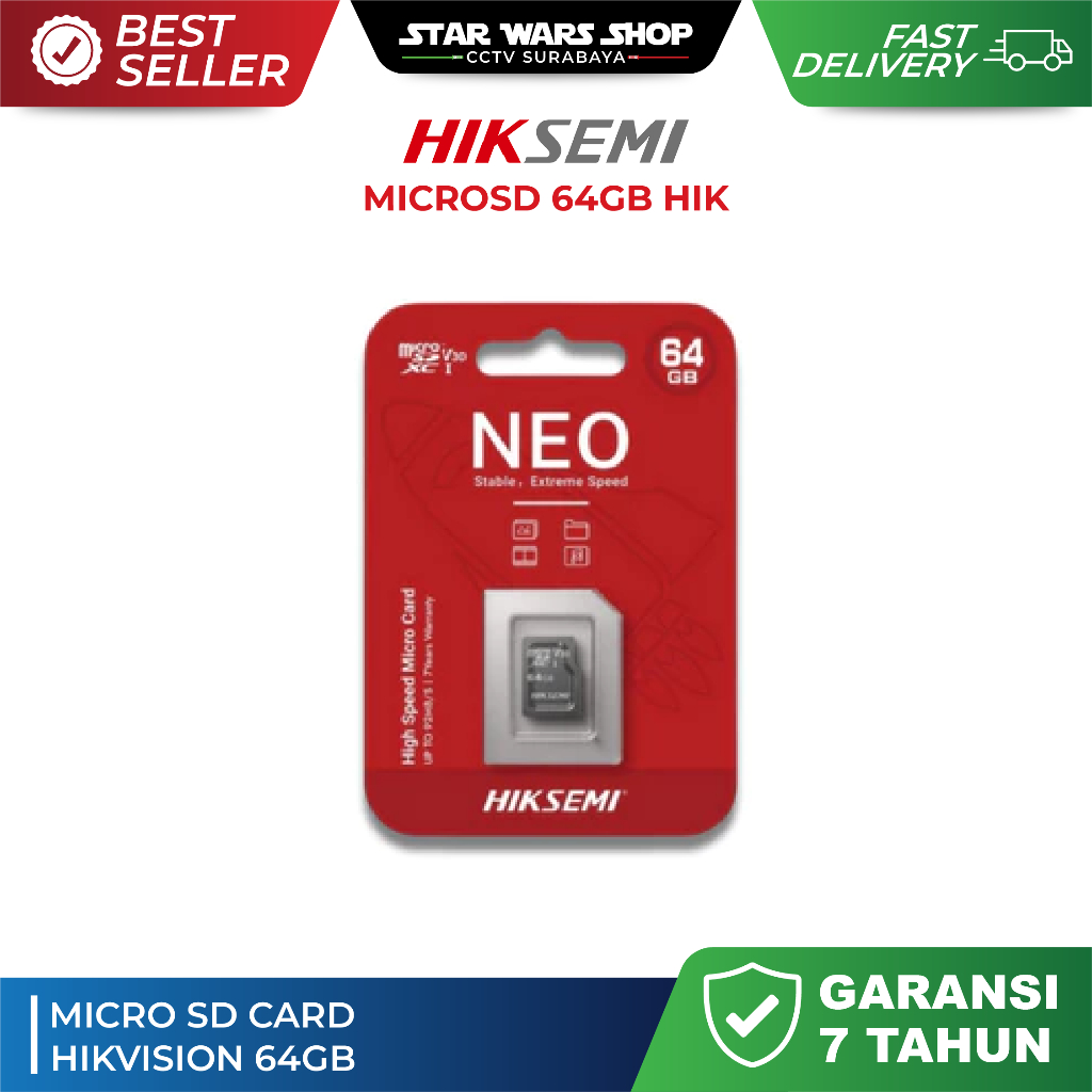 Kartu Memori Micro SD 64GB untuk Kamera CCTV